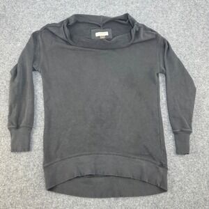 Pilcro by Anthropologie Charcoal Gray Cowl Neck Sweatshirt Tunic Small